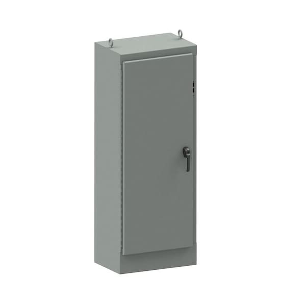 Wiegmann 3 Point Latch with Padlock Handle Electrical Enclosures, 90 in H, 20 in D, 40 in W - WA90XM3920SSN4