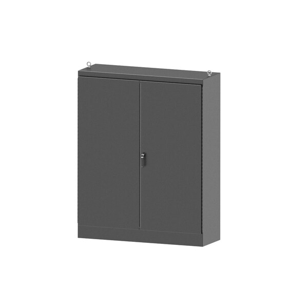 Wiegmann 3 Point Latch with Padlock Handle Electrical Enclosures, 90 in H, 36 in D, 72 in W - WA907236FSDSS