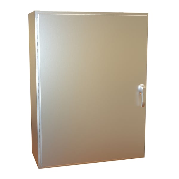 Hammond 3 Point Latch with Padlock Handle Electrical Enclosures, 48 in H, 16 in D, 36 in W - HW483616SSHK