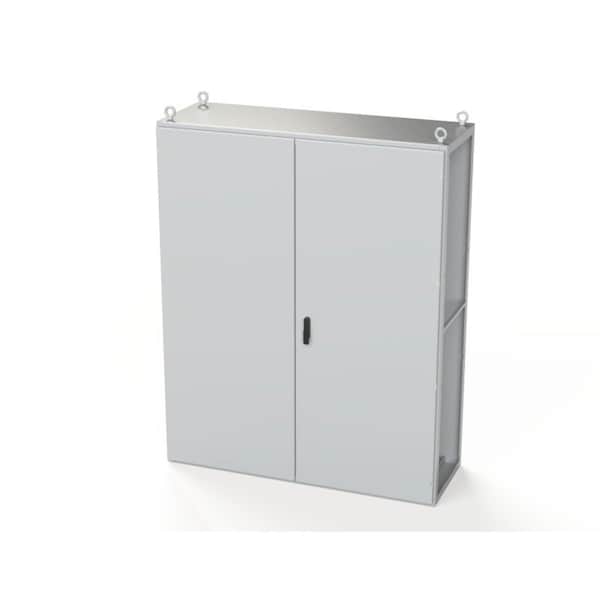 Saginaw Control & Engineering 3 Point Latch with Padlock Swing Handle Electrical Enclosures, 78.74 in H, 22 in D, 62.99 in W - SCE-T201606LG