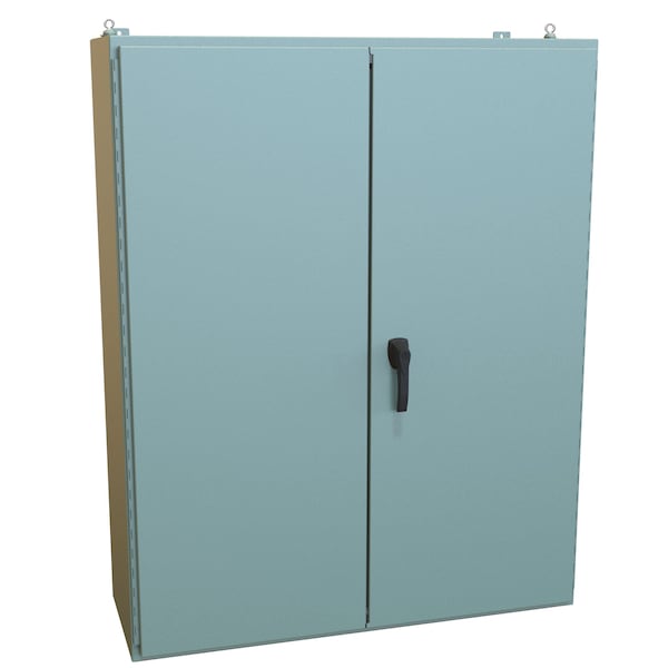 Hammond 3 Point Latch with Keyed Handle Electrical Enclosures, 60.13 in H, 16.69 in D, 48.06 in W - 1422B16