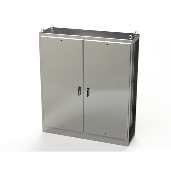 Saginaw Control & Engineering 3 Point Latch with Padlock Handle Electrical Enclosures, 90 in H, 24 in D, 78-3/4 in W - SCE-90XML2D24SS