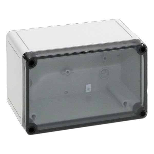Rittal Screws Electrical Enclosure, 110 mm H, 90 mm D, 180 mm W, 4X, Fiber-Glass Reinforced Polycarbonate - 9514100