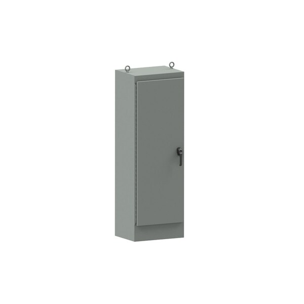 Wiegmann 3 Point Latch with Padlock Handle Electrical Enclosures, 72 in H, 18 in D, 24 in W - WA722418FSN43PT