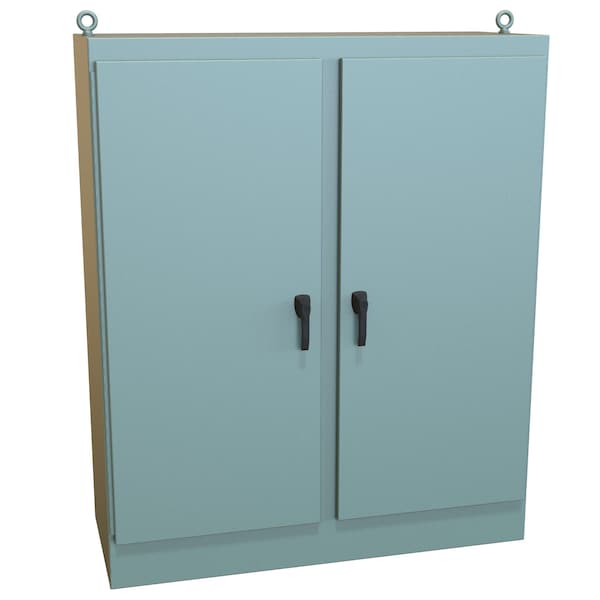 Hammond 3 Point Latch with Padlock Handle Electrical Enclosures, 72 in H, 24 in D, 60 in W - HN4FS726024