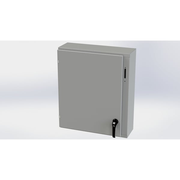 Saginaw Control & Engineering 2 Point Latch with Padlock Handle Electrical Enclosures, 30 in H, 8 in D, 25.38 in W - SCE-30XEL2508LP