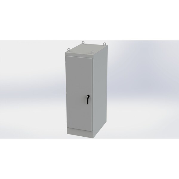 Saginaw Control & Engineering 3 Point Latch with Padlock/Keylock Handle Electrical Enclosures, 72 in H, 36 in D, 24 in W - SCE-72EL2436FSDA