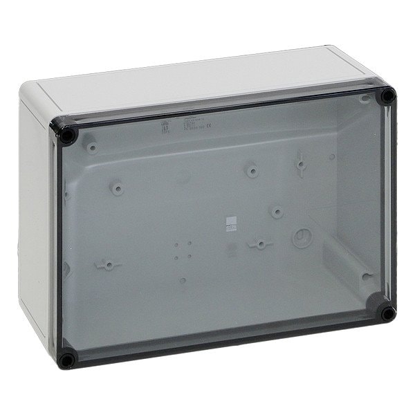 Rittal Screws Electrical Enclosure, 180 mm H, 90 mm D, 254 mm W, 4X, Fiber-Glass Reinforced Polycarbonate - 9520100