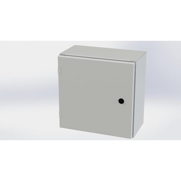 Saginaw Control & Engineering 1/4 Turn Latch Electrical Enclosures, 16 in H, 8 in D, 16 in W - SCE-16EL1608LPLG