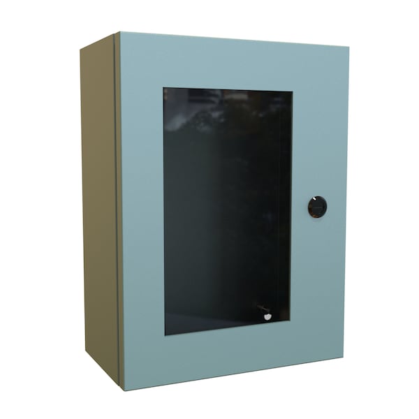 Hammond 1/4 Turn Latch Electrical Enclosures, 16 in H, 6 in D, 12 in W - EN4SD16126WGY