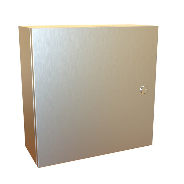 Hammond 1/4 Turn Latch with Handle Electrical Enclosures, 16 in H, 6 in D, 16 in W - EN4SD16166SS
