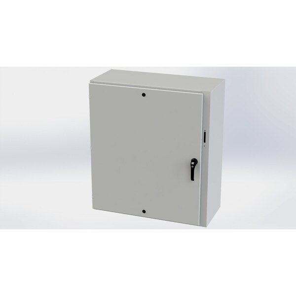 Saginaw Control & Engineering 3 Point Latch with Padlock Handle Electrical Enclosures, 42 in H, 16 in D, 37.38 in W - SCE-42XEL3716LPLG
