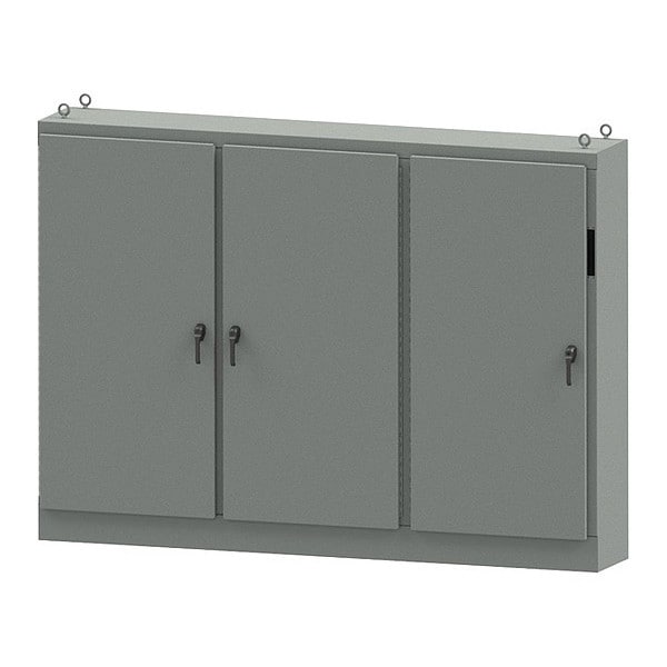 Wiegmann 3 Point Latch with Padlock Handle Electrical Enclosures, 72 in H, 18 in D, 118 in W - WA72XM3EW18U