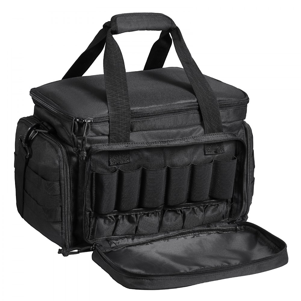 VEVOR Range Bag for 4 Pistols Tactical Gun Range Bag Single Shoulder Strip Black - SQBHS372623CC7L9MV0
