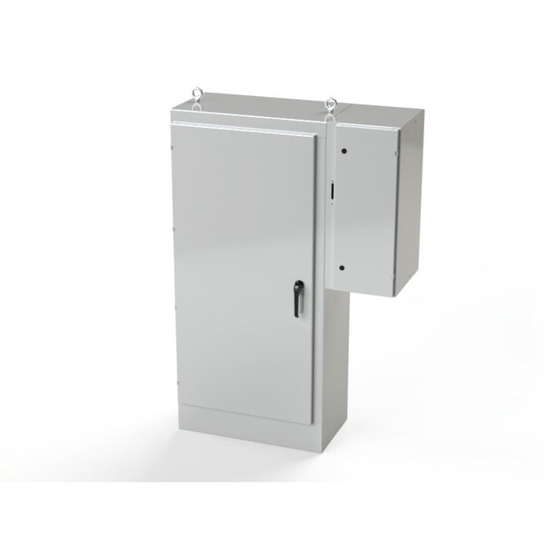 Saginaw Control & Engineering 3 Point Latch with Padlock Handle Electrical Enclosures, 72 in H, 18 in D, 33-1/2 in W - SCE-72XD3418