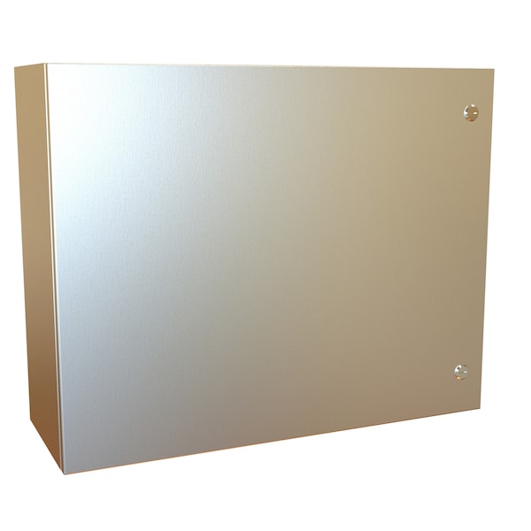 Hammond 1/4 Turn Latch with Handle Electrical Enclosures, 24 in H, 10 in D, 30 in W - EN4SD243010SS