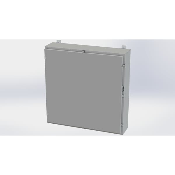 Saginaw Control & Engineering Clamps with Padlock Hasp Electrical Enclosures, 36 in H, 8 in D, 36 in W - SCE-36H3608LP