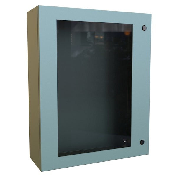 Hammond 1/4 Turn Latch Electrical Enclosures, 30 in H, 8 in D, 24 in W - EN4SD30248WGY