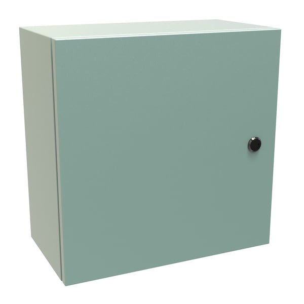 Hammond Slotted 1/4 Turn Latch Electrical Enclosures, 16 in H, 8 in D, 16 in W - EN4SD16168GY