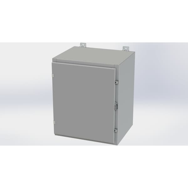 Saginaw Control & Engineering Clamps with Padlock Hasp Electrical Enclosures, 24 in H, 16 in D, 20 in W - SCE-24H2016LP