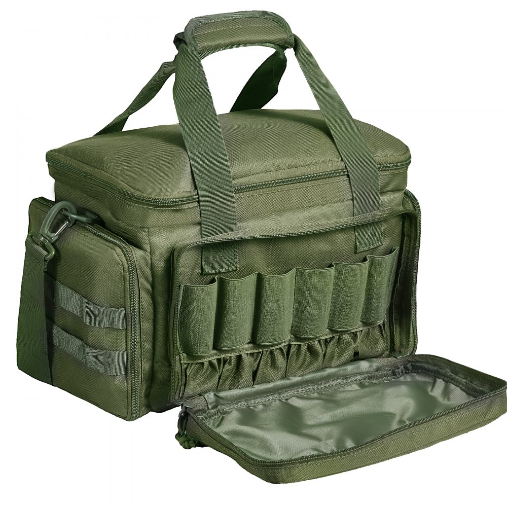 VEVOR Range Bag for 4 Pistols Tactical Gun Range Bag Single Shoulder Strip Green - SQBLS372623CY2L51V0