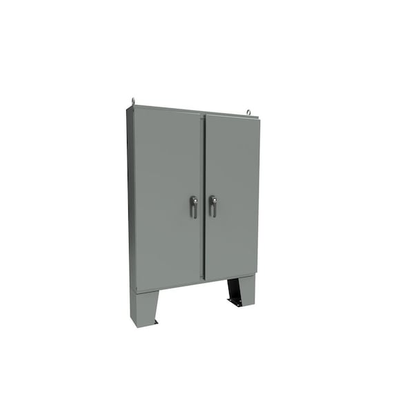 Wiegmann 3 Point Latch with Padlock Handle Electrical Enclosures, 62 in H, 12 in D, 60 in W - WRD626012N4D3PT
