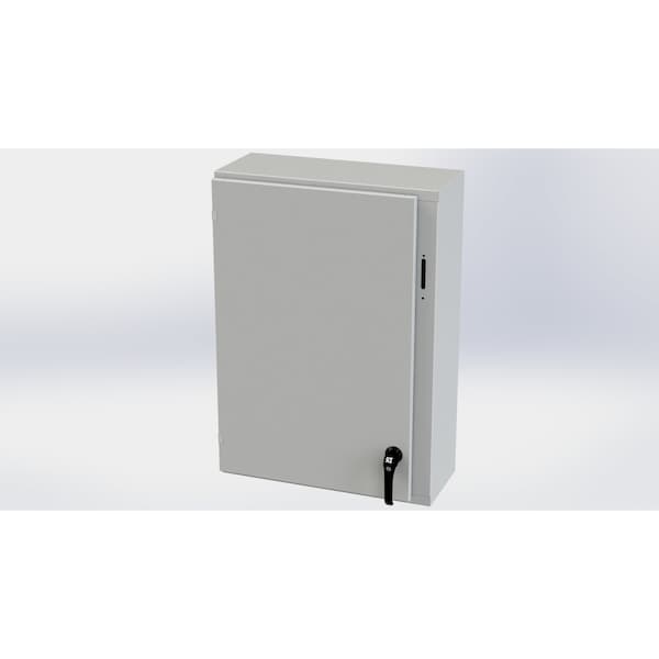 Saginaw Control & Engineering 2 Point Latch with Padlock Handle Electrical Enclosures, 36 in H, 10 in D, 25.38 in W - SCE-36XEL2510LPLG