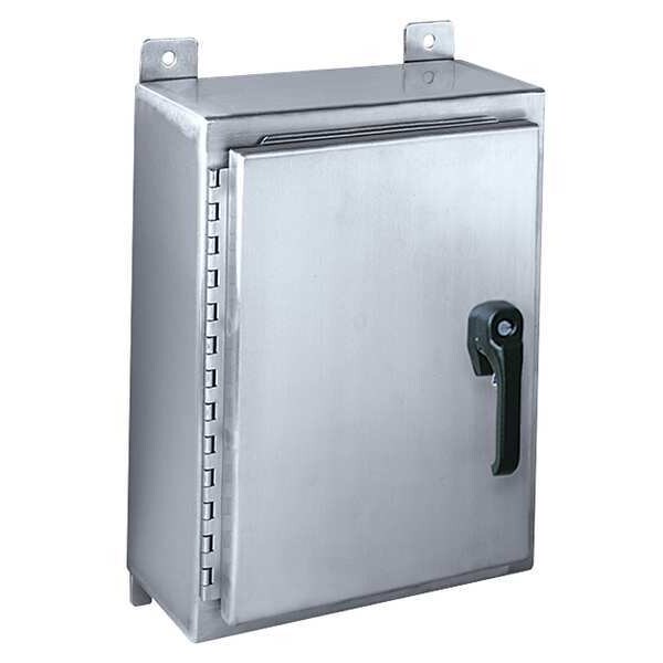 Wiegmann 3 Point Latch with Padlock Handle Electrical Enclosures, 30 in H, 8 in D, 24 in W, 12, 3R, 4, 4X - SSN43024083PT
