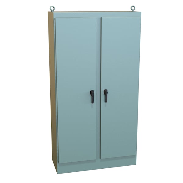 Hammond 3 Point Latch with Padlock Handle Electrical Enclosures, 90 in H, 20 in D, 48 in W - HN4FS904820