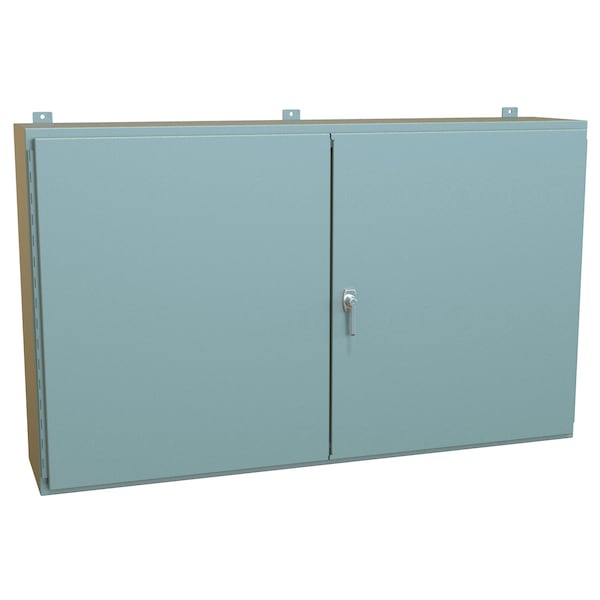 Hammond 3 Point Latch with Keyed Handle Electrical Enclosures, 36 in H, 12 in D, 60 in W - 1422UX12