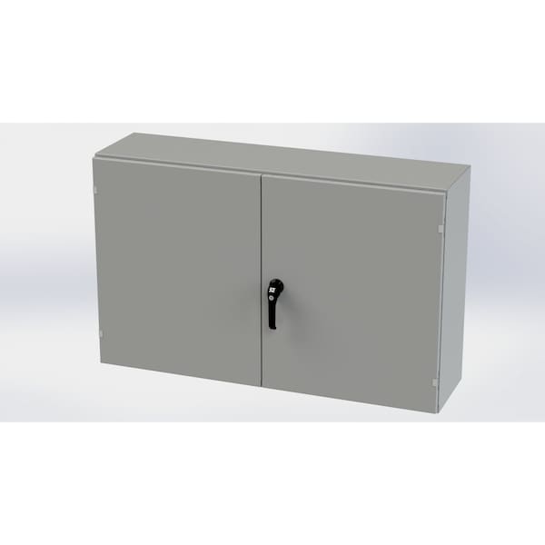 Saginaw Control & Engineering 3 Point Latch with Padlock Handle Electrical Enclosures, 30 in H, 12 in D, 48 in W - SCE-304812WFLP
