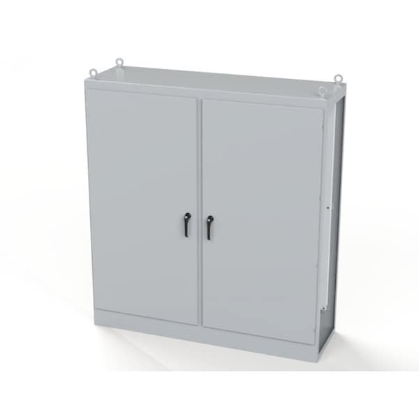 Saginaw Control & Engineering 3 Point Latch with Padlock Handle Electrical Enclosures, 84 in H, 24 in D, 77-1/2 in W - SCE-84XMC2D24
