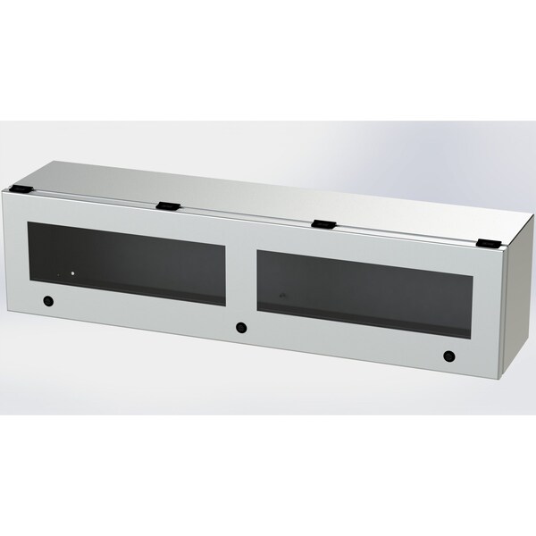 Saginaw Control & Engineering 1/4 Turn Latch Electrical Enclosures, 9 in H, 8 in D, 36 in W - SCE-L9368ELJWSS