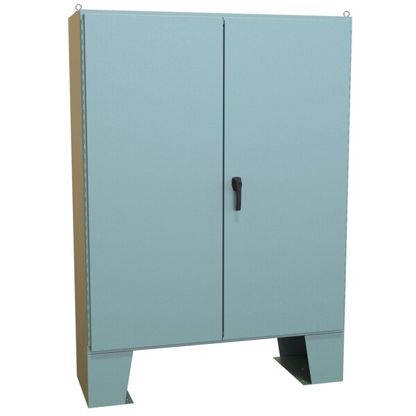 Hammond 3 Point Latch with Keyed Handle Electrical Enclosures, 72.13 in H, 20.69 in D, 60.06 in W - 1422E20F