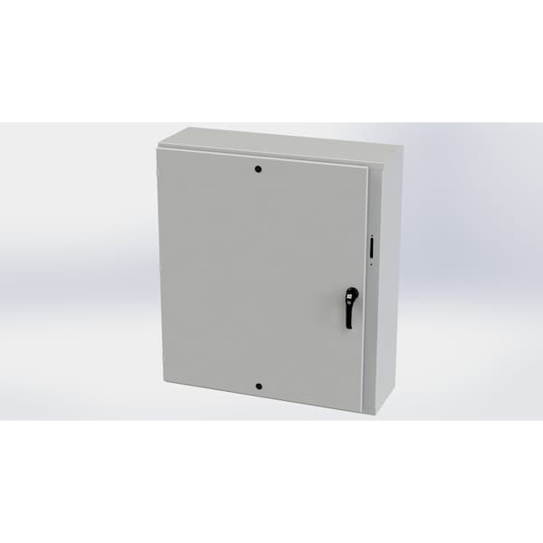 Saginaw Control & Engineering 3 Point Latch with Padlock Handle Electrical Enclosures, 42 in H, 12 in D, 37.38 in W - SCE-42XEL3712LPLG