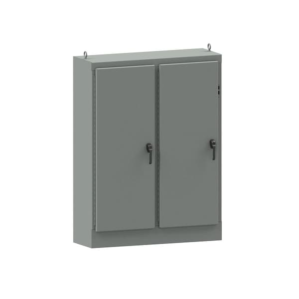 Wiegmann 3 Point Latch with Padlock Handle Electrical Enclosures, 90 in H, 24 in D, 78 in W - WA90XM7724SSN4