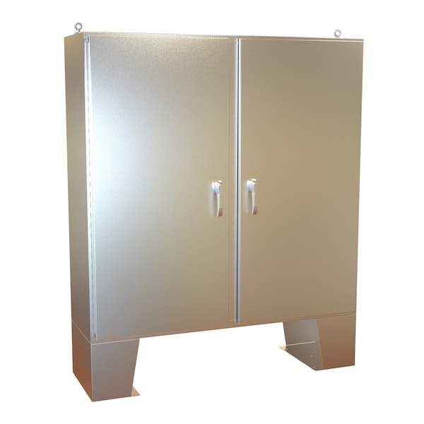Hammond 3 Point Latch with Padlock Handle Electrical Enclosures, 60 in H, 18 in D, 60 in W - HN4FM606018S16