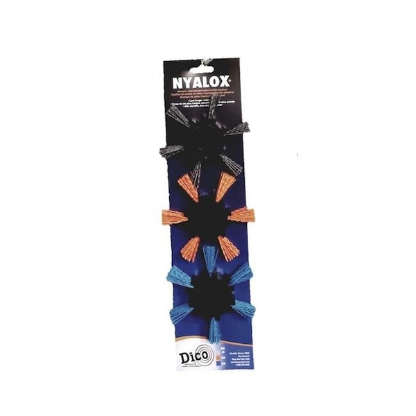 Dico 7500041 Nyalox 4 in. Cepillo de aletas montado en manguito, juego de 3 - 7500041
