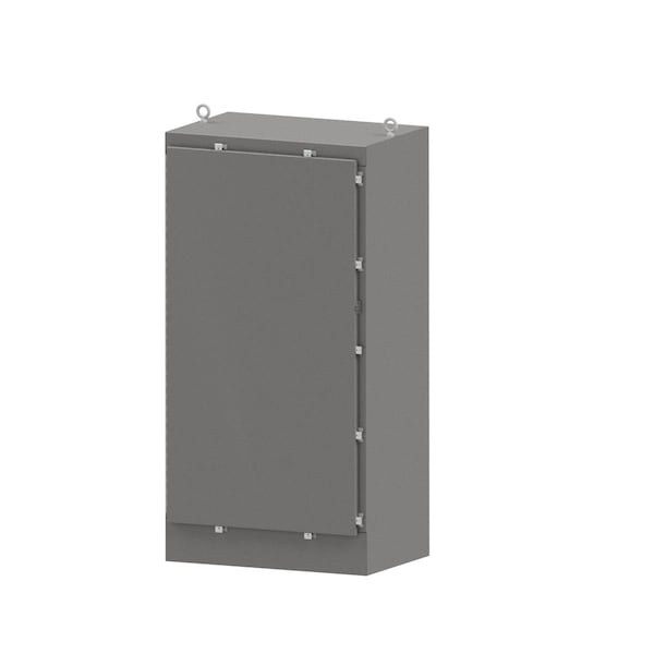 Wiegmann Padlockable Hasp with Clamps Electrical Enclosures, 30 in H, 30 in D, 43 in W - N4S723724FSSS