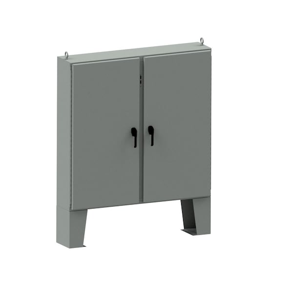 Wiegmann 3 Point Latch with Padlock Handle Electrical Enclosures, 72 in H, 12 in D, 73 in W - WA72CPX7212SSN4