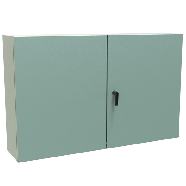 Hammond 3 Point Latch with Keyed Handle Electrical Enclosures, 30 in H, 10 in D, 48 in W - EN4TD304810GY