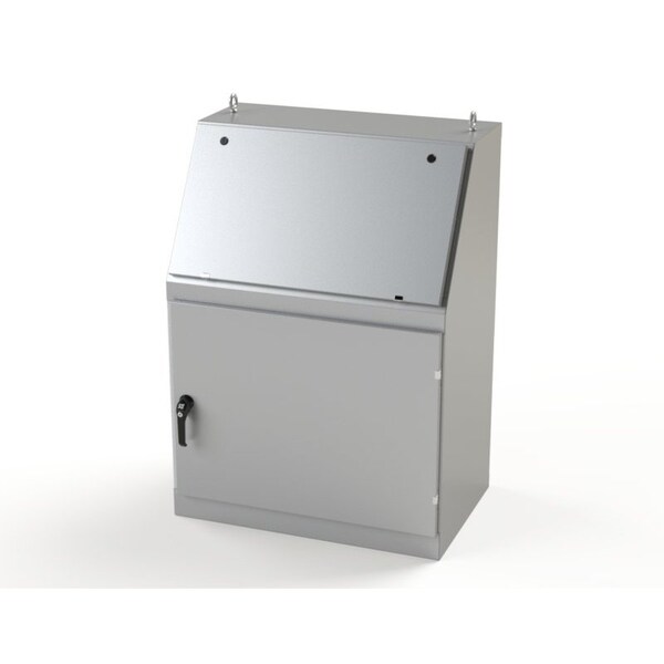 Saginaw Control & Engineering 3 Point Latch with Padlock/Keylock Handle Electrical Enclosures, 50 in H, 23 in D, 36 in W - SCE-1436B