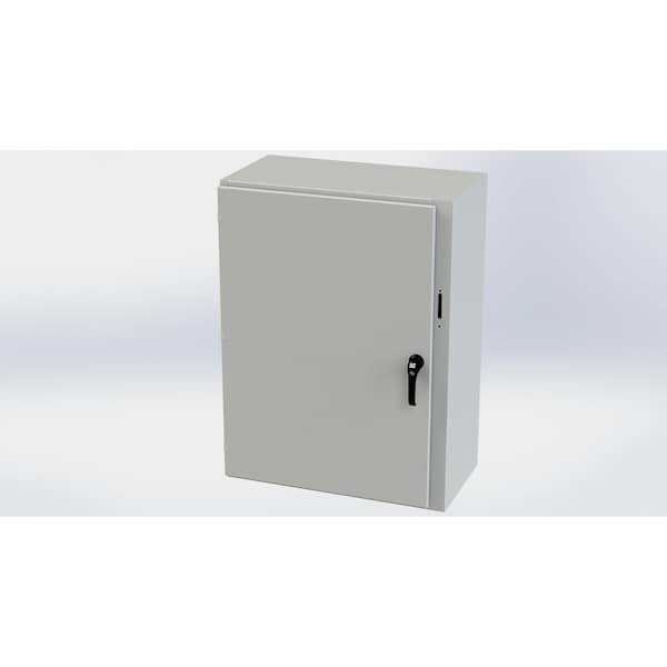 Saginaw Control & Engineering 3 Point Latch with Padlock Handle Electrical Enclosures, 42 in H, 16 in D, 31.38 in W - SCE-42XEL3116LPLG