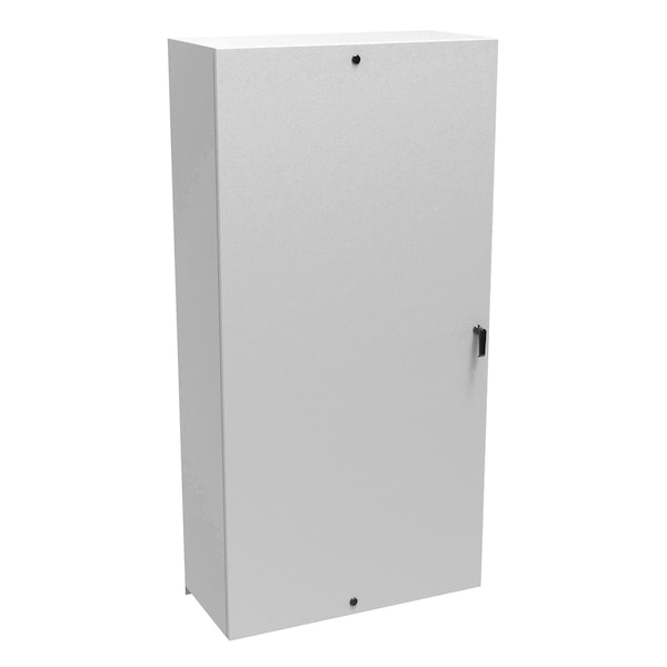 Hammond 3 Point Latch with Handle and 1/4 Turn Latch (Top, Bottom) Electrical Enclosures, 72 in H, 16 in D - EN4SD723616LG