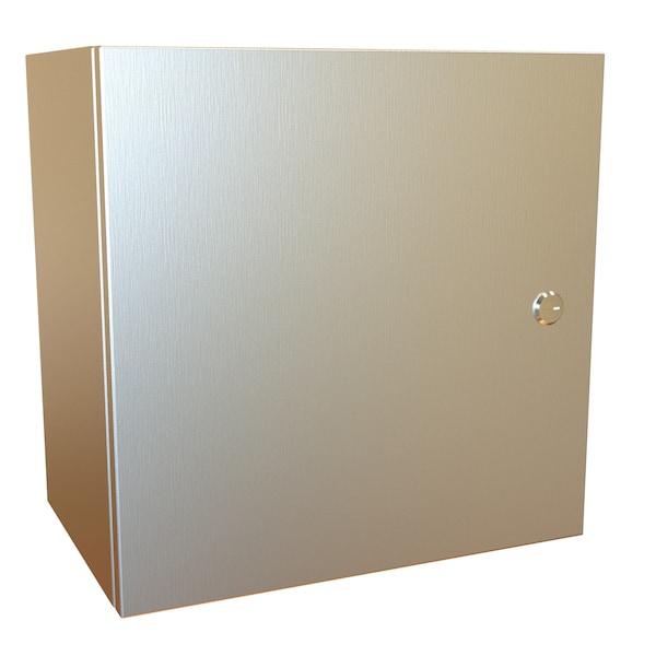 Hammond 1/4 Turn Latch with Handle Electrical Enclosures, 16 in H, 10 in D, 16 in W - EN4SD161610SS