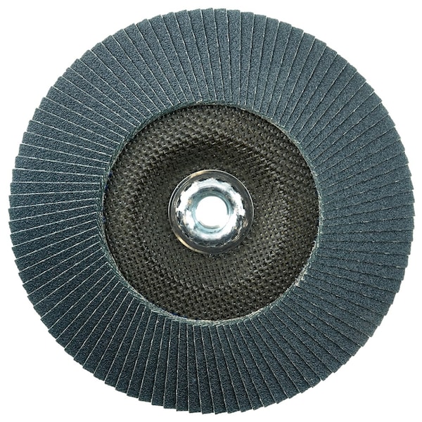 Weiler 7" Tiger Paw Abrasive Flap Disc, Flat (TY27), 80Z, 5/8"-11 UNC - 51143