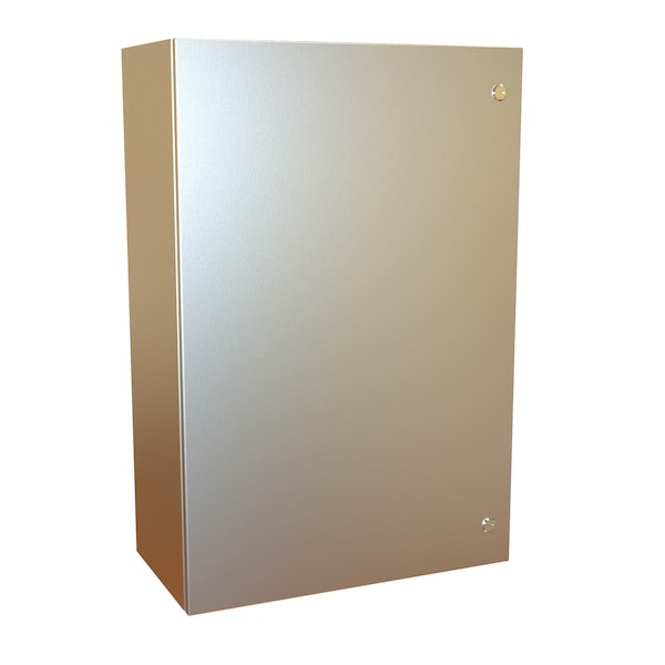 Hammond 1/4 Turn Latch with Handle Electrical Enclosures, 36 in H, 12 in D, 24 in W - EN4SD362412SS