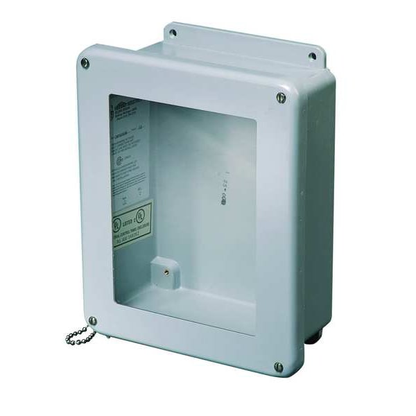 Wiegmann Captive Screws Electrical Enclosures, 9.73 in H, 3.98 in D, 8 in W, 1, 12, 3R, 4X, 6P, Fiberglass - HW-J100804SCW