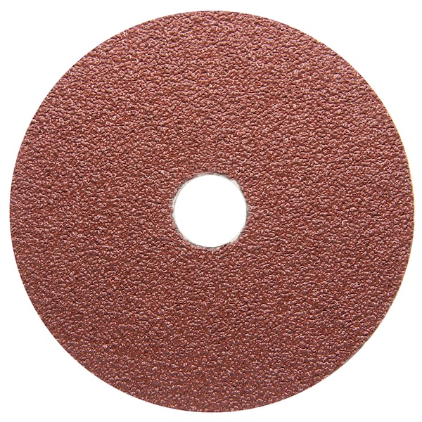 Disco de fibra de resina vulcanizada de óxido de aluminio de 5" de Continental Abrasives, grano 50 - RFD-50A050