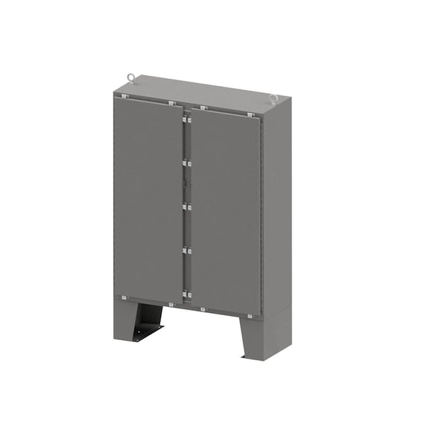 Wiegmann Padlockable Hasp with Clamps Electrical Enclosures, 74 in H, 12 in D, 72 in W - SSN4D747212